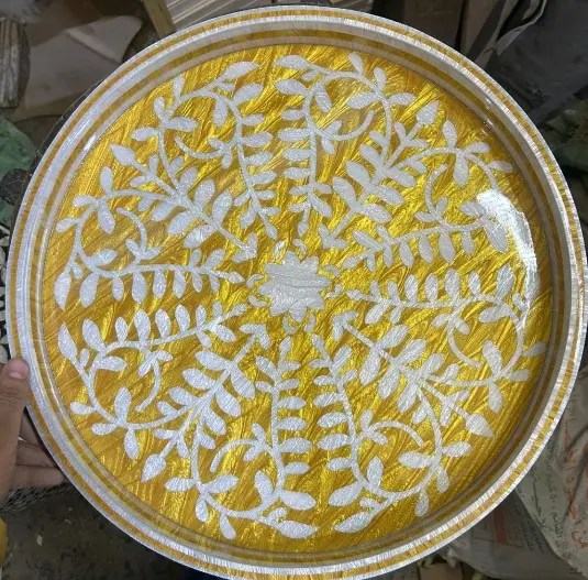 ALK-Shami Tray (White In Yellow)