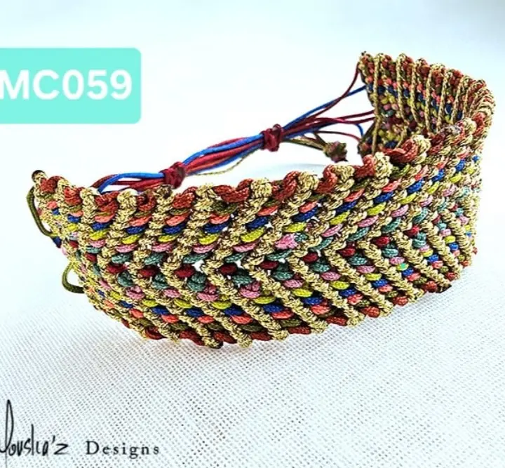 (MC059) Chevron wide waterproof bracelet