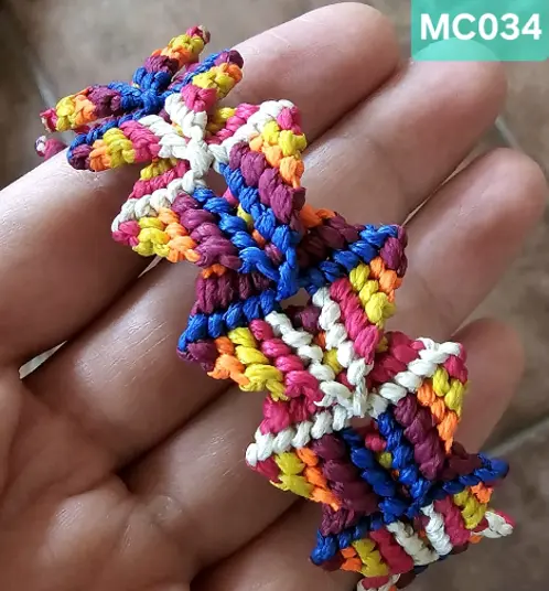 (Mc034) Connected Spades Colorful waterproof bracelet