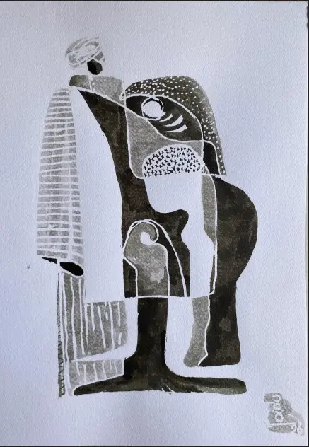 #13 Family 42*30 CM Ink on cotton paper