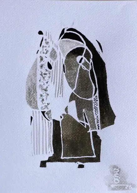 #23 My Family 30*21 CM Ink on cotton paper