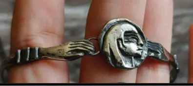 Nut Bracelet (Brass, Silver plated)