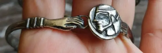 Geb Bracelet (Brass, Silver plated)