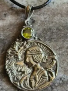 Da Vinci's pendant (Brass,Silver plated)