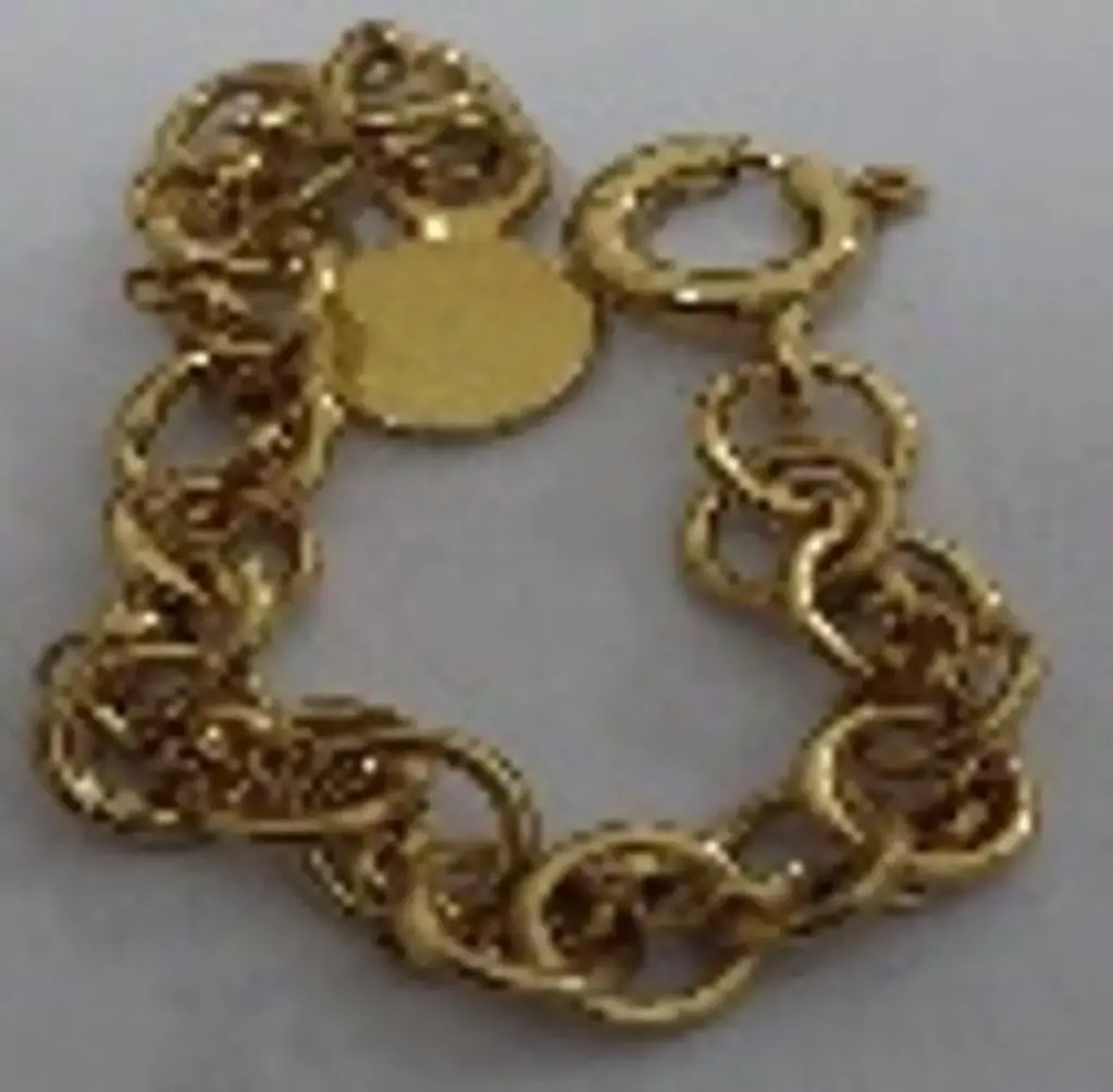 Minimal Collection, Handmade Sterling Silver, Gold Plated, Chain Ring