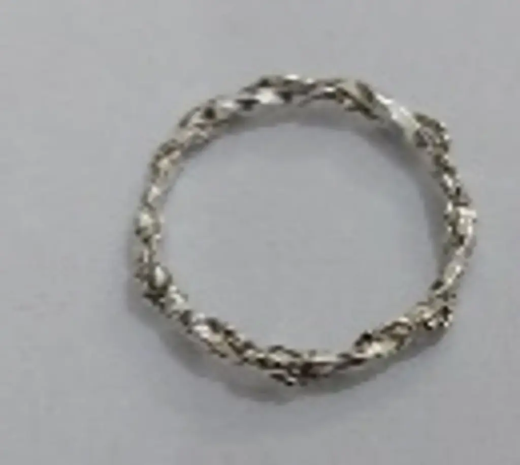 Roman Collection, Handmade Sterling Silver, 2 Twisted wires , Gold Plated, Thin Stacking Ring