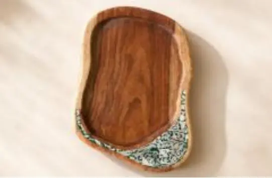 Mother of Pearl Blue Platter