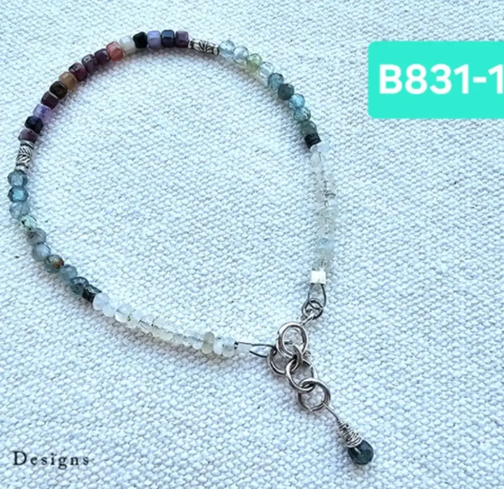 (B831-1) Ruby, Aquamarine & Moonstone