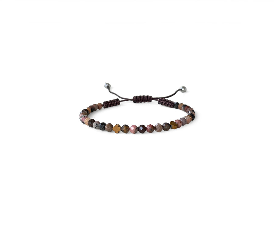 Tourmaline Small Beads Knitted Bracelet