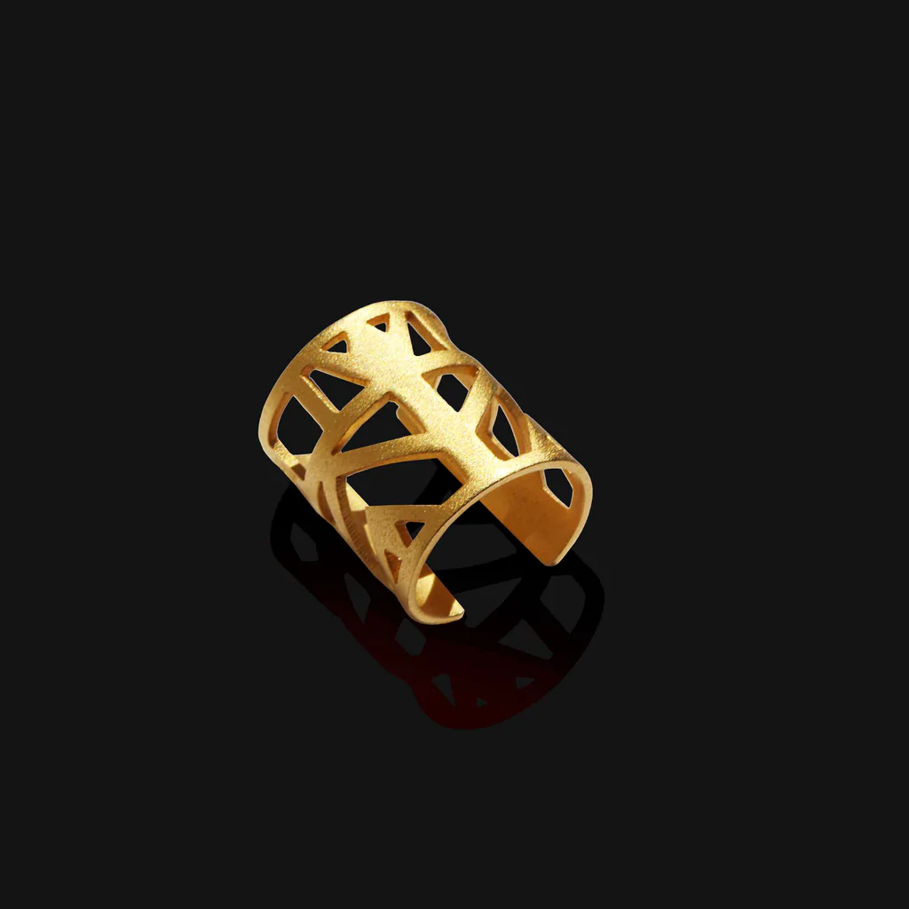 Lotus Knuckle Ring