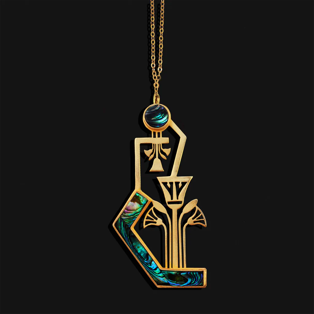 Lotus Nile crystals necklace