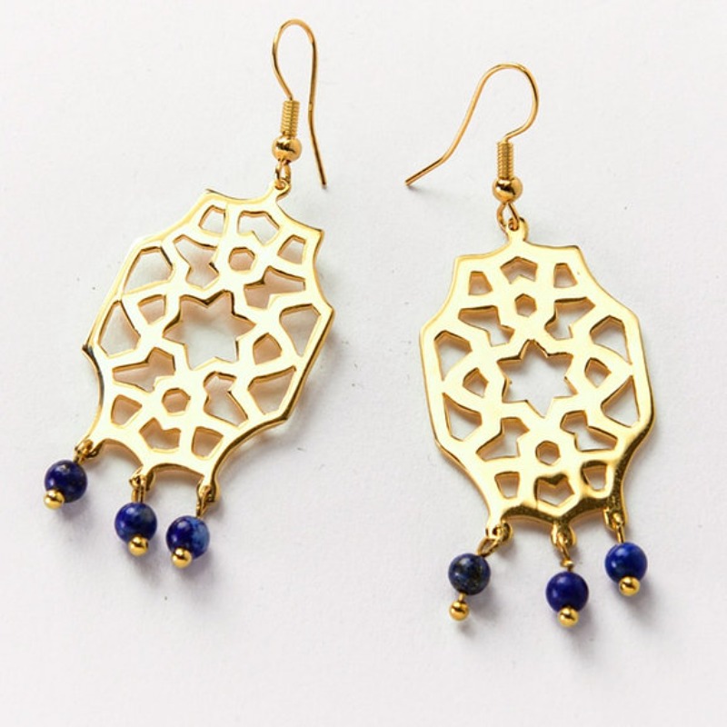 Qaitbey Geometric Motif Earrings