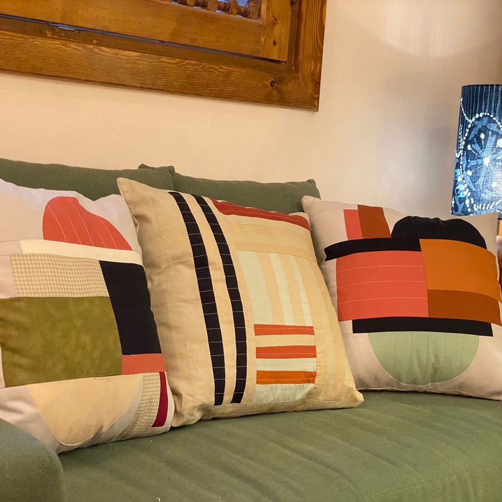 Abstract Quilt Cushion (Med)
