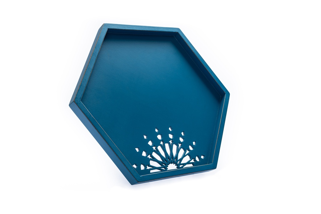 Islamic Carving Hexagon Tray