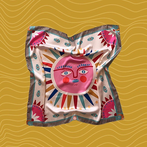 Pink Sun Bandana