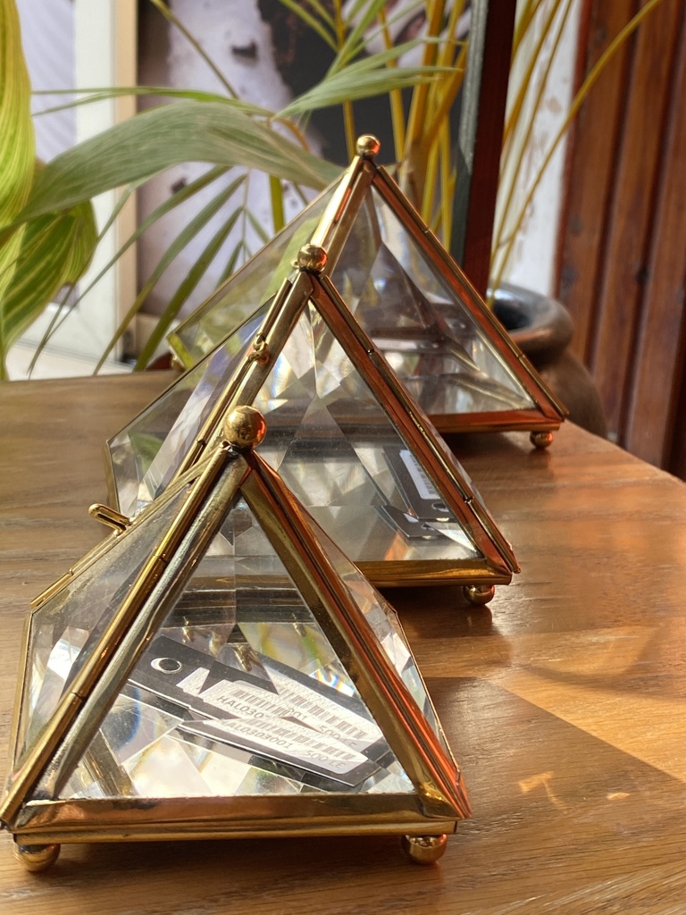 Pyramid Box Bevled Glass