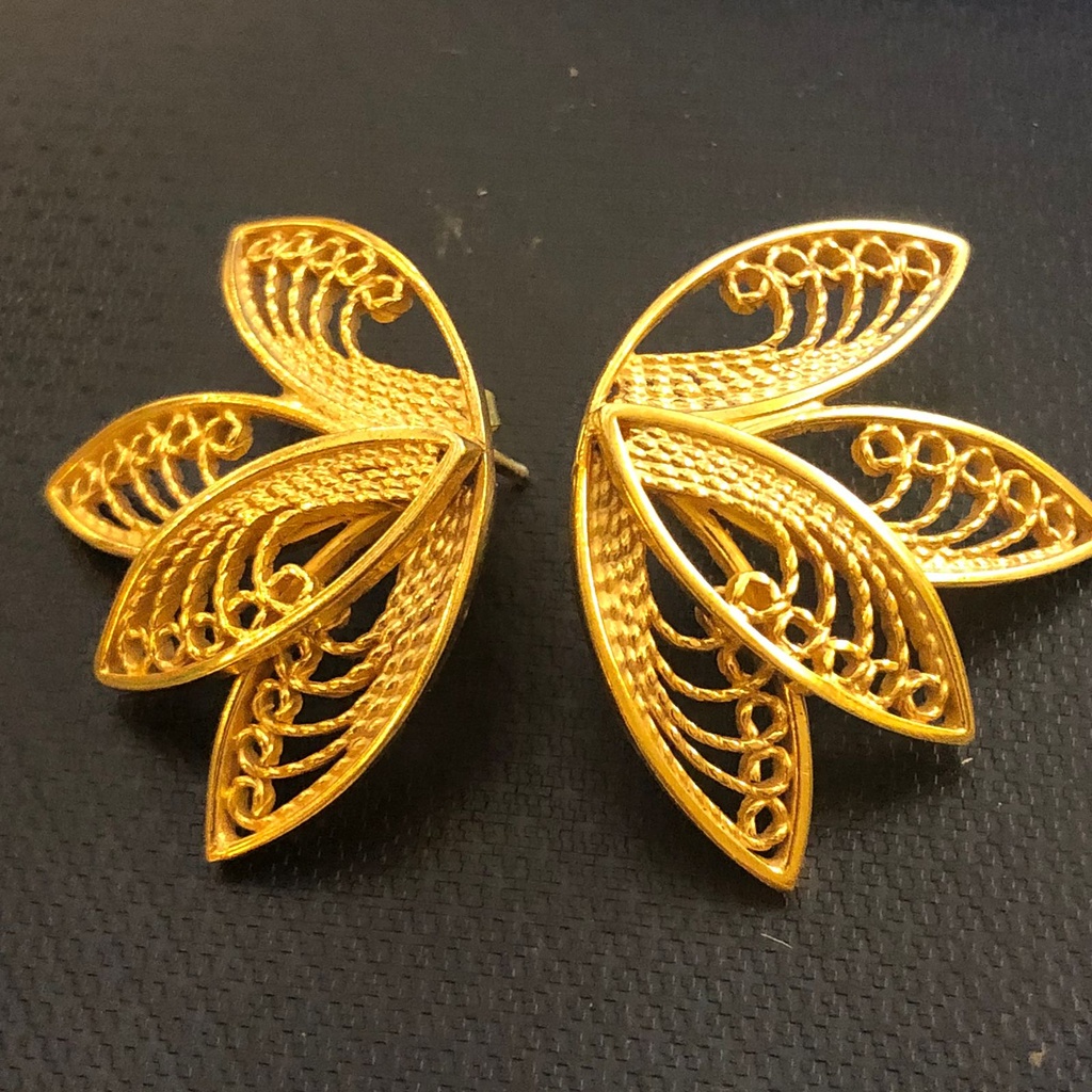 Filigree Lotus Earrings