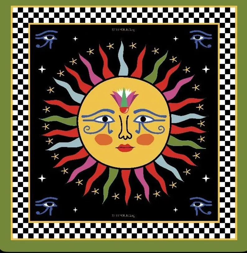 Ancient Yellow Sun Bandana