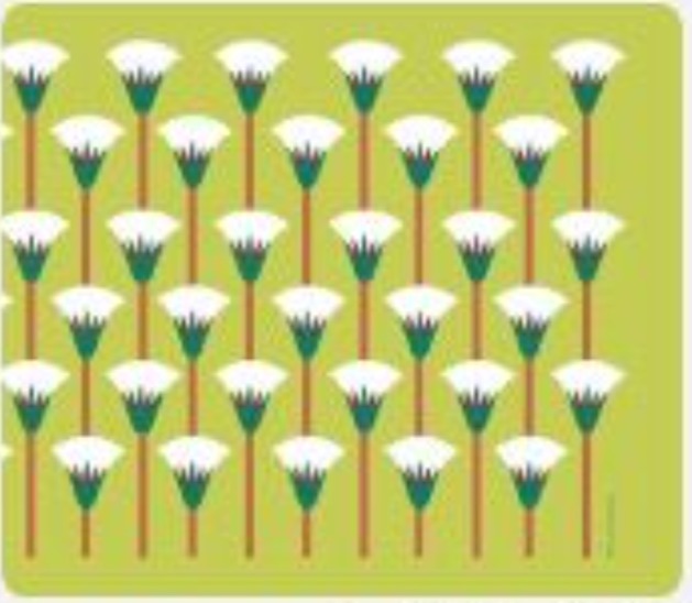 Lotus Pattern Green Bandana