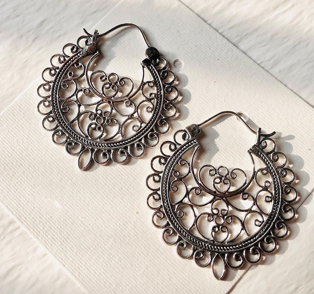 Filigree Go East Earrings