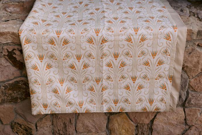 Orange Lotus Table Cloth