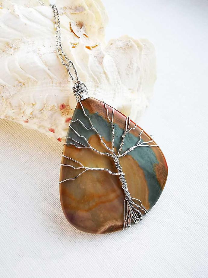 Imperial Jasper (Tree of life) Pendant