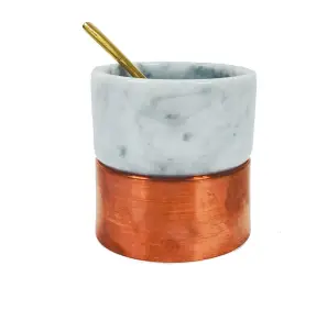 Salt And Pepper Dispenser Marble Granite ( Copper )