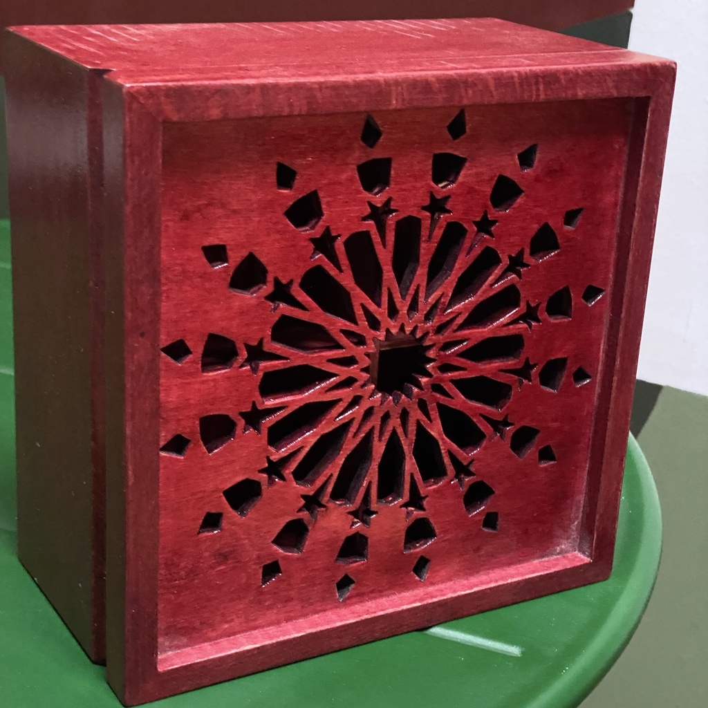 Square Geometric Flower Box