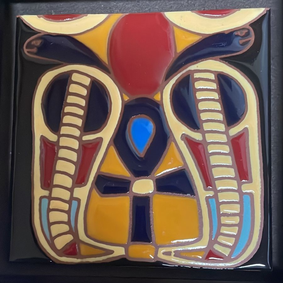 Ankh with Cobras Tile (Square)