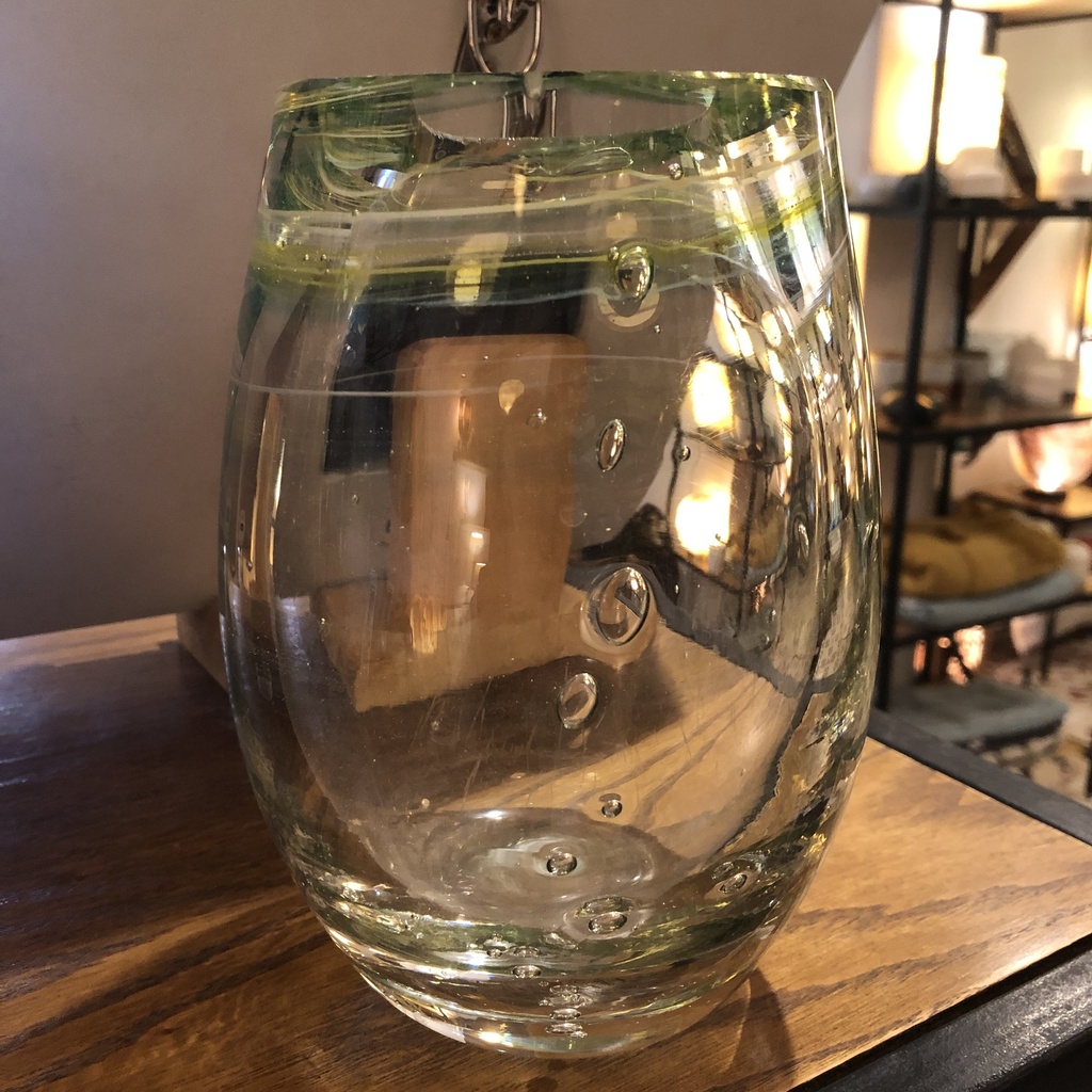 Vase Clear twisted