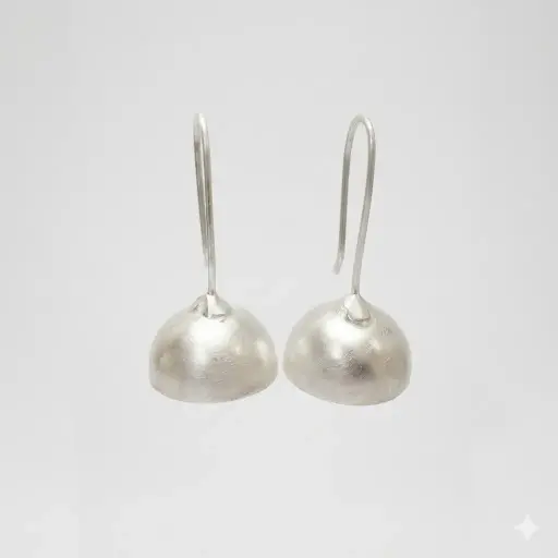 Mini Dome Drop Earrings