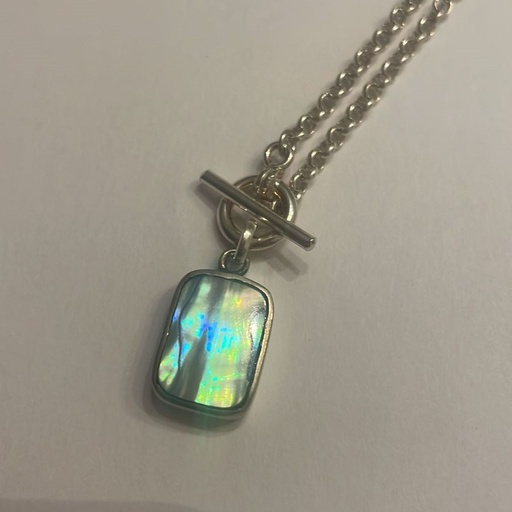 [LAI01075] Long Rect Ocean Necklace