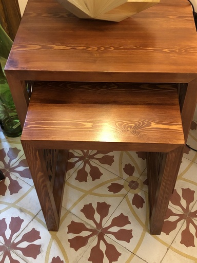 [ELN03108] Helal Table Set (Dark Wood)