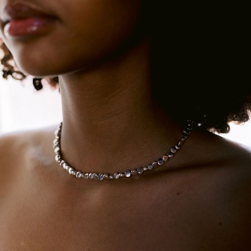 Hammered Bead Necklace