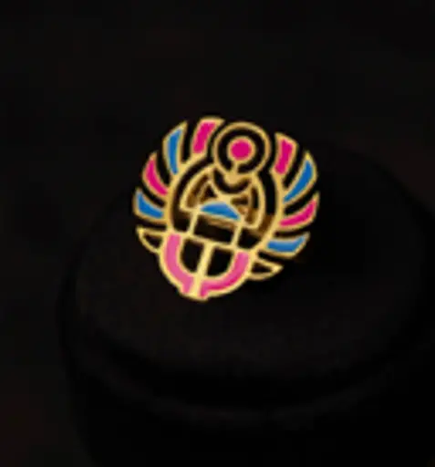 [SPJ01064] Scarab Ring with Enamel