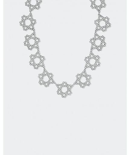 [SZA01053] Dentellier Collection, Handmade, Sterling Silver, Dentelle Necklace