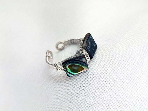 [MDE01020] Abalone Shell Ring
