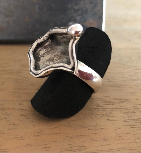 [JJE01026] Silver Pearl Ring