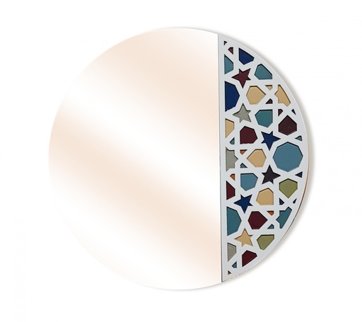 [NTA03006] Geometrical Mirror Frame - Rounded