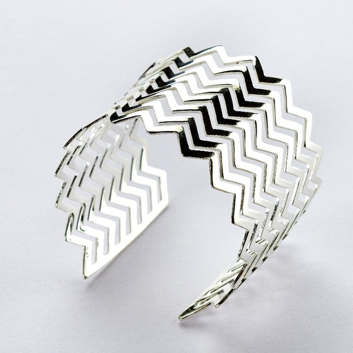 [MIS01118] Chevron Dome Bracelet