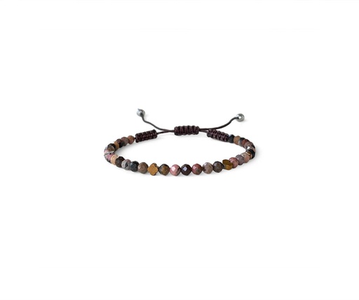 [ICO01132] Tourmaline Small Beads Knitted Bracelet 2