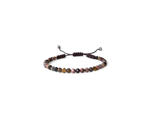[ICO01132] Tourmaline Small Beads Knitted Bracelet 2