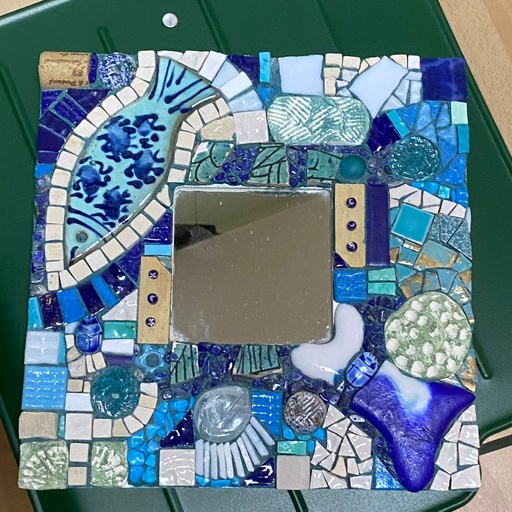 [AMO03017] Blue Mosaic Mirror