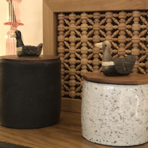 [ELN03144] Ceramic Sugar Bowl With Duck