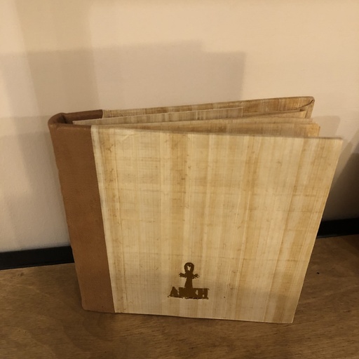 [ANK04007] 28 Papyrus Sheets Hardcover(Papyrus+Leather)