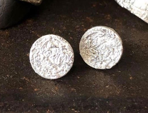[JJE01085] Iceberg Round Retro Studs