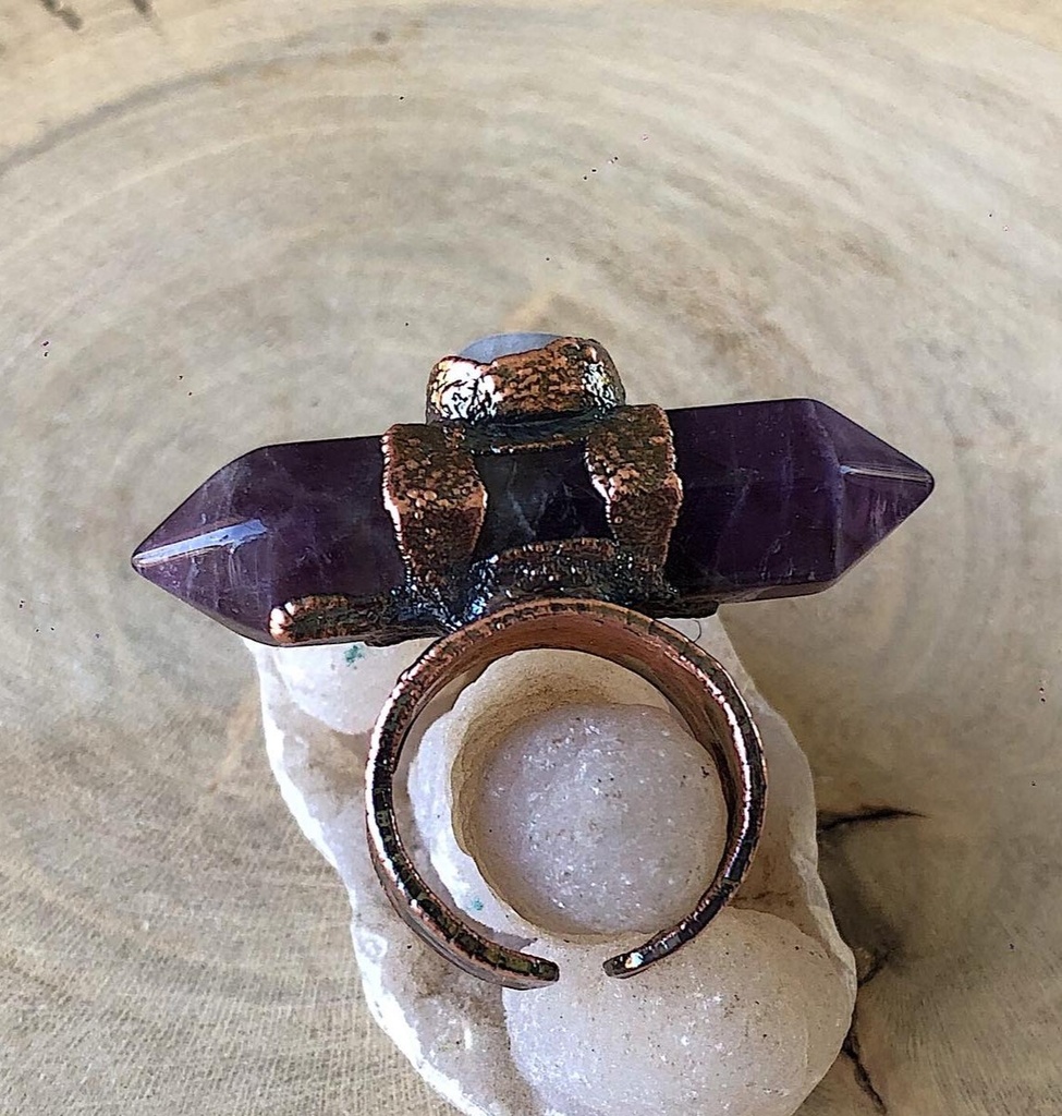 Onyx & moonstone Ring