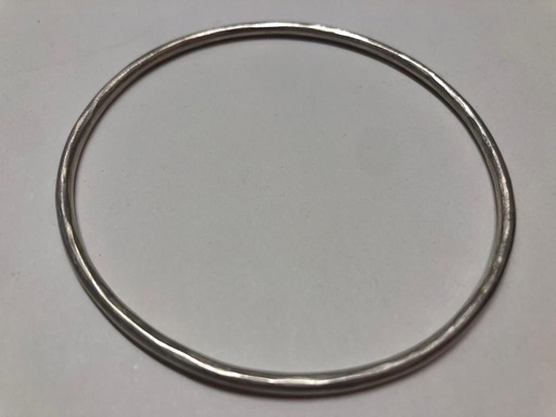 [JJE01097] Narrow Matt silver bangle