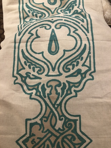 [SAR06029] Neo Islamic Linen Runner