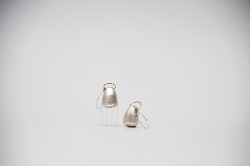 [FFA01079] Long Bubble Form Earrings